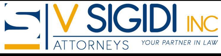 V SIGIDI INC Attorneys